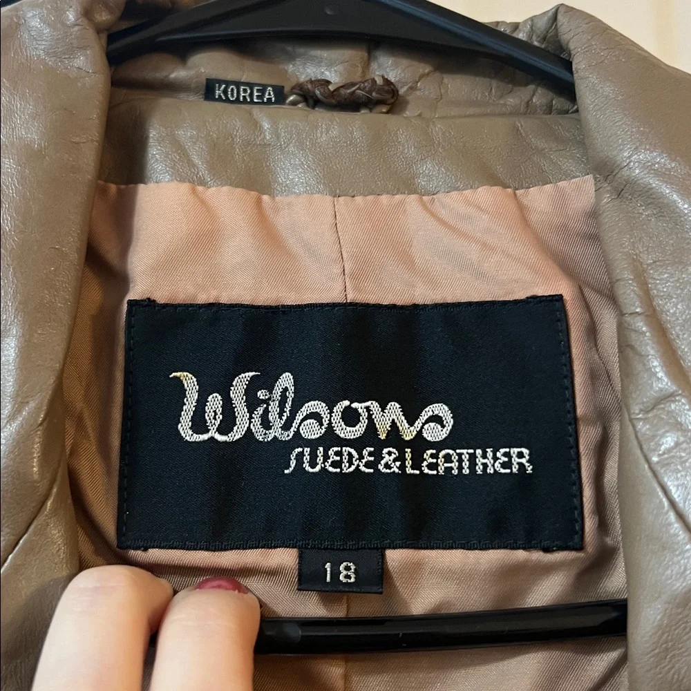 70’s Taupe Brown Genuine Wilson’s Leather Jacket - Picture 3 of 17